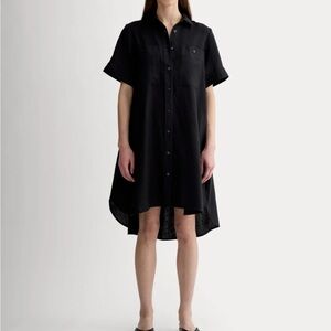 Everlane THE DAYTRIPPER DRESS IN LINEN black size large